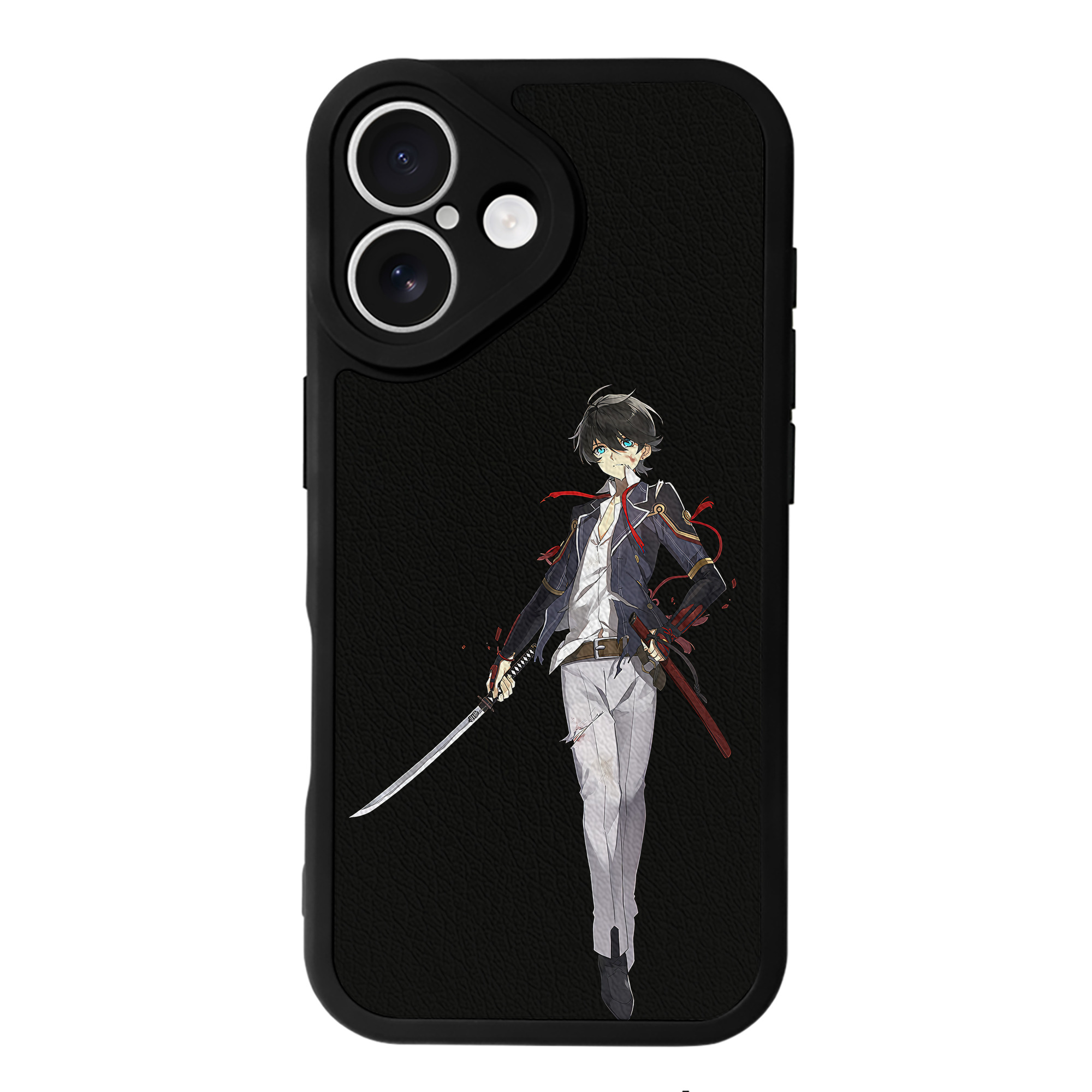（画像用） 刀剣乱舞 Touken Ranbu 【iPhone 16シリーズ対応】シリコンスマホケース（レザー調） 材質：シリコン